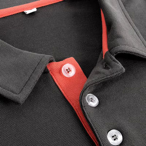 Maillot de golf à manches courtes en toile de haute qualité pour homme Logo personnalisé brodé Simple pour polo Tenue décontractée - Product Image 3