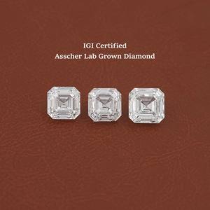 Oferta especial 1-5 Ct IGI Certified Asscher Cut VVS Lab Grown Diamond Piedras sueltas para fabricante de joyería de proveedor indio - Product Image 2