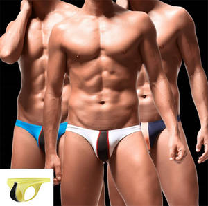 กางเกงในเซ็กซี่เอวต่ำมีสไตล์สำหรับผู้ชายกางเกงในตาข่ายแบบบางเฉียบระบายอากาศได้ดีชุดชั้นในผ้าถักจีสตริง - Product Image 1