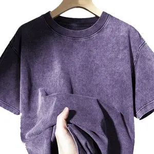 Custom Acid Washed <b>Vintage</b> <b>T</b>-<b>Shirt</b> 100% Cotton Loose Fit with Solid Pattern Your Own Brand Logo Oversize <b>T</b>-<b>shirt</b> Wholesale - Product Image 4