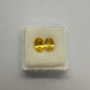 พลอยนาลินอินแซฟไฟร์สีเหลือง Sri lankan 2.45ct วงรีให้ความร้อนตัดเป็นรูปวงรีให้ความร้อนคุณภาพสูงจากธรรมชาติ - Product Image 1