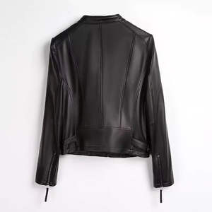 Chaqueta de cuero ligera para mujer, chaquetas de mujer genuinas cómodas transpirables sostenibles con tarifa barata - Product Image 6