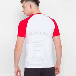 Pakistán fabricación media manga algodón hecho hombres ropa casual hombres algodón camisetas penal camisetas - Product Image 4