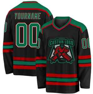 เครื่องแบบฮ็อกกี้น้ำแข็งสำหรับผู้ชายเสื้อเจอร์ซี่ปักชื่อตัวเลขได้ - Product Image 5