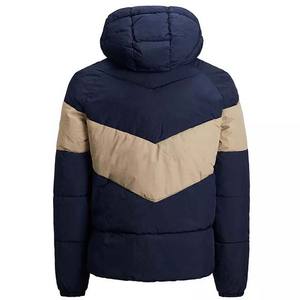 Veste matelassée pour homme en toile imperméable personnalisée, style streetwear, avec capuche, en polyester/nylon, très vendue - Product Image 2