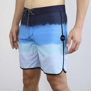 Vente en gros de shorts de surf de plage 100% polyester pour hommes séchage rapide respirant décontracté anti-rides solide Service OEM écologique - Product Image 4