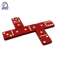 D6 Double Six Red Domino Tiles pour le divertissement