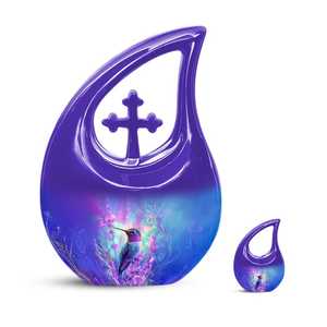 Urna artesanal para cenizas humanas | Recuerdo conmemorativo Premium | Caja de urna de latón para adultos Premium - Product Image 4