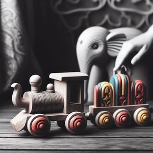 Best Quality Hand Crafted Wooden <b>Train</b> for Kids for Indoor Games - Product Image 3