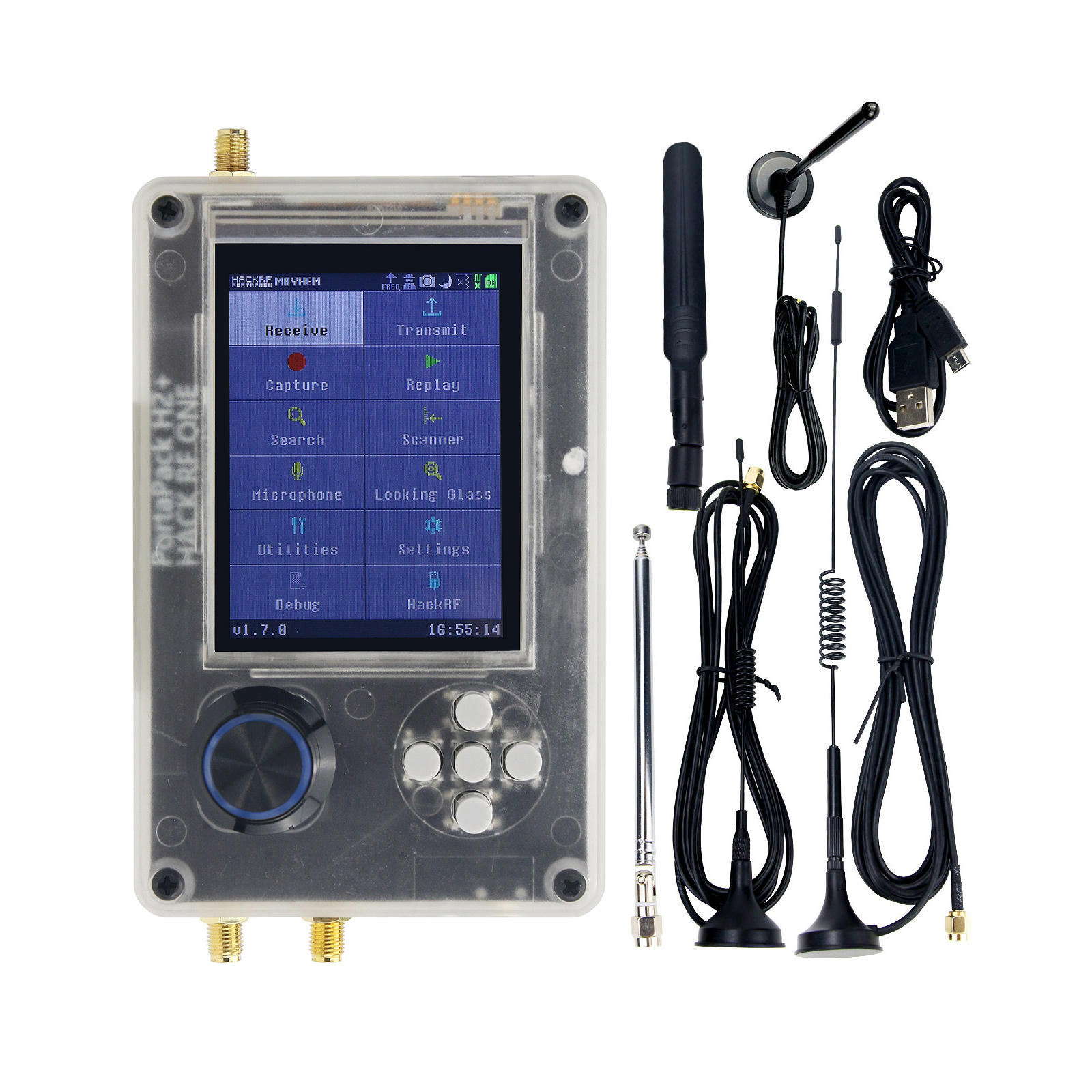 Hackrf One R9 V2.0.1 with Portapack H2 - Upgrade & Accessories