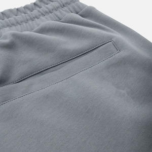 Wholesale Summer <b>Sweat</b> Custom Blank Front Mid 100% Polyester Canvas Knitted <b>Mens</b> Fitness <b>Shorts</b> Workout Athletic Solid Print - Product Image 4