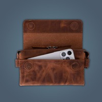 Pochette élégante pour femme en cuir véritable de haute qualité, personnalisable, design classique/moderne/antique, pour soirée formelle