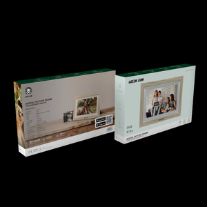 Green Lion Marco de imagen digital de 10,1 pulgadas Pantalla táctil WiFi Reloj Música Interfaz USB para MP4 MP3 Soporte acrílico de madera - Product Image 3