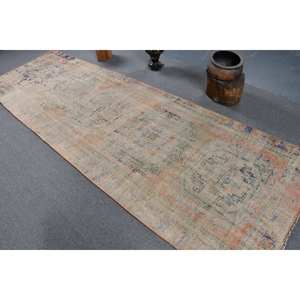 พรมขนแกะสีเบจแนววินเทจสไตล์ตุรกีขนาด38x115ฟุตพรมสานเรียบลายปะติดแผ่นยางรองหลังสำหรับห้องนั่งเล่นตกแต่งโถงทางเดิน - Product Image 4