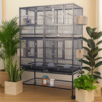 Nouveau Big Meta Wire Fabricant Vente en gros en acier inoxydable Cage d'alimentation pour oiseaux Cage à oiseaux Big Metal Bird Breeding Cages à vendre