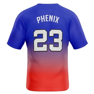 Conjuntos de Camisetas de Béisbol Personalizadas con Cuello en V, 100% Poliéster, Transpirables, de Secado Rápido, Sublimadas, Sólidas, para Hombre, 300g, OEM - Product Image 2