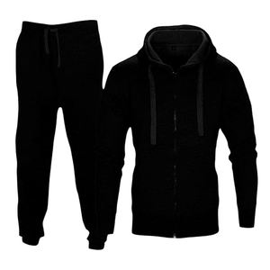 Ensemble de survêtement d'hiver respirant de haute qualité pour l'extérieur, en polaire, deux pièces, pull à capuche et pantalon de survêtement, nouveau style, formel pour homme - Product Image 2