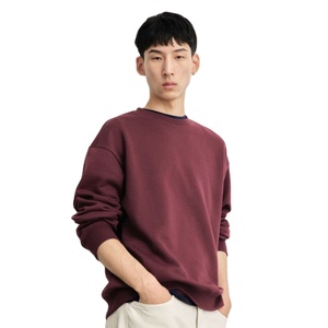 Men Regular Fit Crewneck Pullover Sweatshirt 370gsm Cotton Fleece Lined Elegant Style Custom OEM Private Label Eco-Friendly - Product Image 2