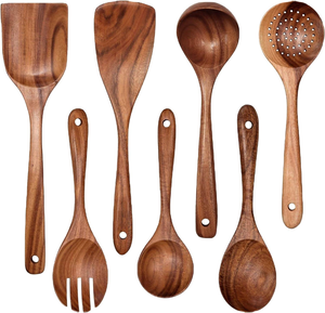 Wholesale <b>Wooden</b> Utensils for Cooking Natural Acacia <b>Wooden</b> Kitchen Utensils <b>Set</b> with <b>Spoon</b> <b>Wooden</b> Utensils Bulk - Product Image 1