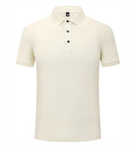 Personnalisé 220G poids lourd anti-rides hommes pour Polo T-Shirt 100% coton à manches courtes lâche blanc motif 3D de haute qualité - Product Image 4