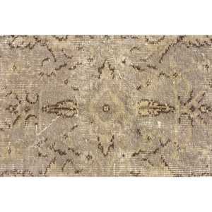 Grand tapis turc de 5x9,3 pieds, tapis persan vintage brun - Product Image 4