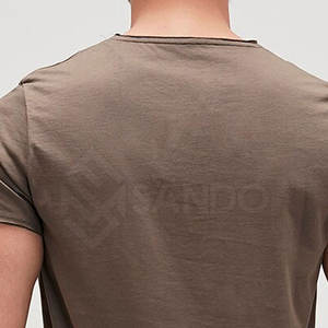 Camiseta de algodón 100% de último estilo para hombre, Camiseta estampada de corte holgado, camiseta personalizada de algodón y poliéster - Product Image 5