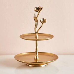 ขาตั้งโลหะทรงกลมสำหรับตกแต่งเค้กทำจากเงินสินค้าใหม่สำหรับงานเลี้ยงวันเกิด - Product Image 3