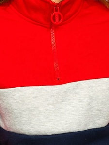 Sweat à col rond 3 couches sans couture French Terry pour femme 100% coton à séchage rapide respirant à manches longues - Product Image 4