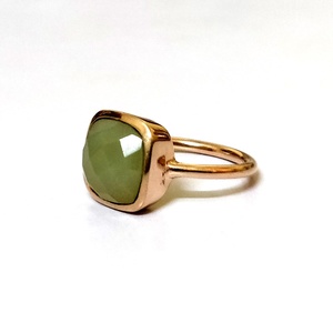 Bezel Setting Natural <b>Rose</b> <b>Quartz</b> <b>Rose</b> Gold Plated Brass <b>Rings</b> for Unisex Classic Gift & Anniversary Jewelry - Product Image 3