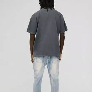 เสื้อยืดโอเวอร์ไซส์สำหรับผู้ชายเสื้อยืดผ้าฝ้าย100% วินเทจขนาดใหญ่พิเศษออกแบบโลโก้ของคุณได้ตามต้องการ - Product Image 6