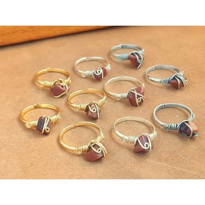 Gold and Silver Plated Fashion <b>Rings</b> with Natural Stone Detail Resale Appeal - Product Image 1