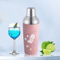 Shaker à cocktails OUYADA personnalisé en acier inoxydable brossé 750 ml, shaker professionnel pour barman, shaker à cocktail pour kit d'accessoires de bar
