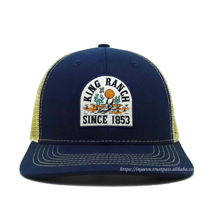 หมวกทรักเกอร์ออกแบบโลโก้,หมวกทอคุณภาพสูง KINGRANCH โลโก้ตะตาข่ายโดย INJAE VINA Headwear ในเวียดนาม - Product Image 1
