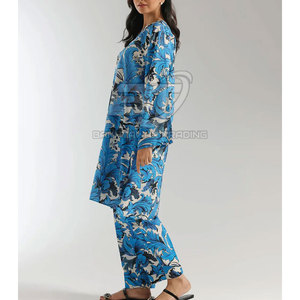 ชุดลำลอง คอลเลคชั่นแฟชั่นชัลวาร์ คามีซ ลายพิมพ์ล่าสุด สไตล์ปากีสถาน ผ้าฝ้าย ชัลวาร์ คามีซ ปากีสถาน - Product Image 3