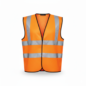 Chaleco de Seguridad Ligero con Franjas Reflectantes para Trabajo de Construcción - Product Image 4