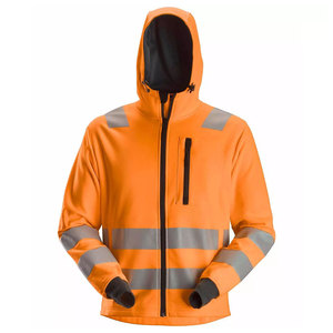 Venta al por mayor logotipo personalizado construcción invierno Hi Vis manga larga amarillo con capucha trabajo reflectante fluorescente seguridad Reflector chaqueta - Product Image 1