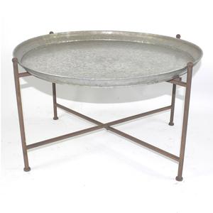 Galvanized Metal <b>Living</b> <b>Room</b> Hotel Restaurant Decorative <b>End</b> <b>Table</b> Best Quality Nickel Plated Metal Side <b>Table</b> - Product Image 4