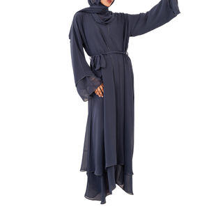 Vestido largo maxi de mujer de corte holgado de alta calidad de fabricante Abaya modesto personalizado OEM diseño árabe Eid Hajj Dubai - Product Image 4