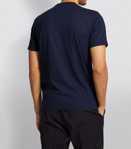 เสื้อยืดพิมพ์ลายกราฟิกโอเวอร์ไซส์ผ้าฝ้าย100% OEM สำหรับผู้ชายสไตล์วินเทจผ้าถักทรงหลวมปกติ - Product Image 4