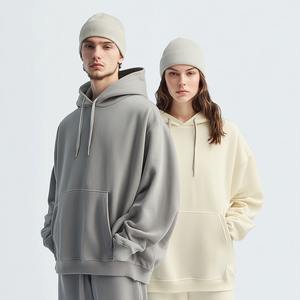 Pull à capuche respirant surdimensionné de haute qualité OEM Logo personnalisé Vêtements lourds 380gsm 420gsm 480gsm 500gsm Brodé - Product Image 2