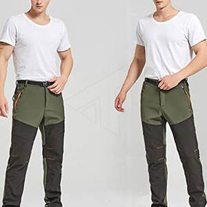 Pantalones Softshell ligeros e informales para hombre, hechos a medida con la mejor calidad, cierre de Cintura elástica de Color sólido, patrón recto - Product Image 6