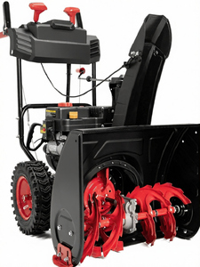 Spazzaneve a Benzina da 24 Pollici con Motore OHV a 4 Tempi da 212cc, Avviamento a Strappo, Soffio Neve fino a 12 Metri per Terrazze, Vialetti e Marciapiedi - Product Image 1