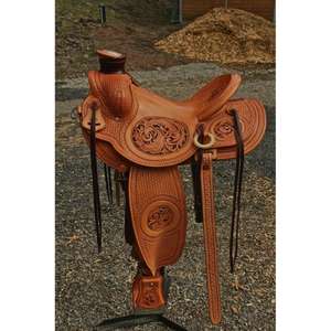 Équipement d'équitation européen BSGI Export Finish, 100% cuir de vache véritable, selle de course anglaise personnalisée, arbre en bois, best-seller - Product Image 1