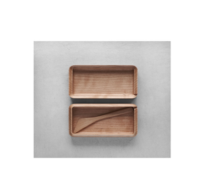 Boîte à beurre en bois écologique de 9 pouces, assiettes à salade de fruits de restaurant à compartiment de forme ronde de qualité alimentaire 100% - Product Image 2