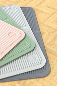 Alfombrilla plegable de silicona de gran tamaño, 40x60 cm, para atrapar basura verde, antideslizante, para perros y gatos, alfombrilla impermeable lavable para mascotas, alfombrillas para mascotas - Product Image 5