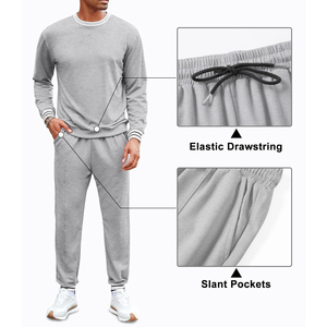 Classique élégant entraînement Vintage sweat à capuche sweats à capuche et survêtement à manches longues pour homme 100% coton survêtements - Product Image 3