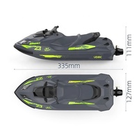 Bateau Jet Ski Télécommandé UDIRC UDI023A Électrique Étanche 2.4G RTR Refroidi par Eau 14 Pouces – Cadeau de Noël