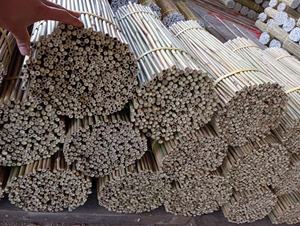 Bâtons de jardin en bambou légers pour parterres de fleurs et lignes de culture Matières premières en bambou écologiques - Product Image 2