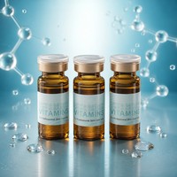 Hikocy 10ml Vitamine C & Acide Hyaluronique Sérum Ampoule Professionnel Raffermissant et Nourrissant pour Soins de la Peau, Flacons OEM ODM Marque Privée