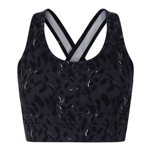 High Support Women's Sports <b>Bra</b> Wholesale Seamless Spandex/Polyester Blend <b>Stretch</b> Quick Dry Fitness Gym Removable Pads - Product Image 1